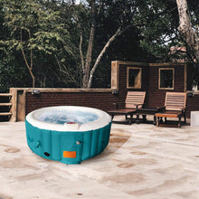 Load image into Gallery viewer, ALEKO Round Inflatable Hot Tub Spa With Cover 2-4 Person - 210 Gallon - Light Blue and White I SPAFAIR