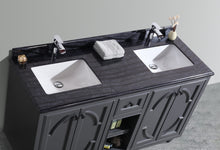 Load image into Gallery viewer, Odyssey 60" Maple Grey Double Sink Bathroom Vanity Countertop