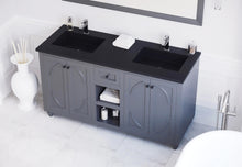 Load image into Gallery viewer, Odyssey 60" Maple Grey Double Sink Bathroom Vanity Countertop