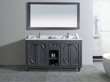 Load image into Gallery viewer, Odyssey 60" Maple Grey Double Sink Bathroom Vanity Countertop