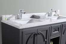 Load image into Gallery viewer, Odyssey 60" Maple Grey Double Sink Bathroom Vanity Countertop