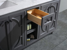 Load image into Gallery viewer, Odyssey 60" Maple Grey Double Sink Bathroom Vanity Countertop