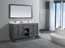 Load image into Gallery viewer, Odyssey 60" Maple Grey Double Sink Bathroom Vanity Countertop