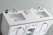 Load image into Gallery viewer, Odyssey 60" White Double Sink Bathroom Vanity with Countertop