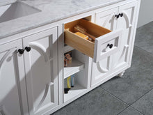 Load image into Gallery viewer, Odyssey 60" White Double Sink Bathroom Vanity with Countertop