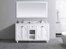 Load image into Gallery viewer, Odyssey 60" White Double Sink Bathroom Vanity with Countertop