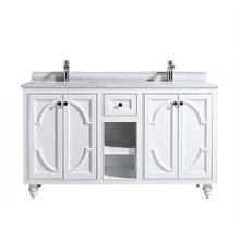 Load image into Gallery viewer, Odyssey 60" White Double Sink Bathroom Vanity with Countertop