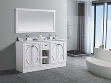 Load image into Gallery viewer, Odyssey 60" White Double Sink Bathroom Vanity with Countertop