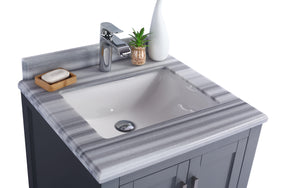 Wilson 24" Grey Bathroom Vanity with Countertop