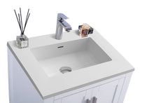 Load image into Gallery viewer, Wilson 24" White Bathroom Vanity with Countertop
