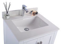 Load image into Gallery viewer, Wilson 24" White Bathroom Vanity with Countertop