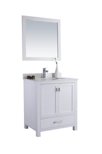 Wilson 30" White Bathroom Vanity with Countertop