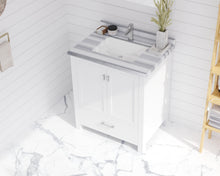 Load image into Gallery viewer, Wilson 30" White Bathroom Vanity with Countertop