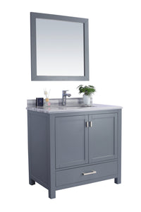 Wilson 36" Grey Bathroom Vanity with Countertop