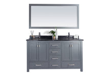 Load image into Gallery viewer, Wilson 60" Grey Double Sink Bathroom Vanity with Countertop
