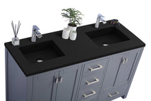 Load image into Gallery viewer, Wilson 60" Grey Double Sink Bathroom Vanity with Countertop