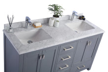 Load image into Gallery viewer, Wilson 60" Grey Double Sink Bathroom Vanity with Countertop
