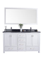 Load image into Gallery viewer, Wilson 60" White Double Sink Bathroom Vanity with Countertop