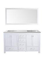 Load image into Gallery viewer, Wilson 60" White Double Sink Bathroom Vanity with Countertop
