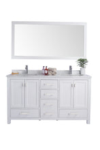 Load image into Gallery viewer, Wilson 60" White Double Sink Bathroom Vanity with Countertop