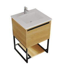 Load image into Gallery viewer, Alto 24" California White Oak Bathroom Vanity with Countertop