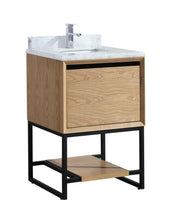 Load image into Gallery viewer, Alto 24" California White Oak Bathroom Vanity with Countertop