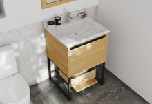 Load image into Gallery viewer, Alto 24" California White Oak Bathroom Vanity with Countertop
