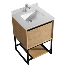 Load image into Gallery viewer, Alto 24" California White Oak Bathroom Vanity with Countertop