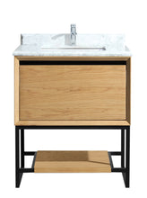 Load image into Gallery viewer, Alto 30" California White Oak Bathroom Vanity with Countertop