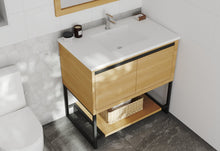 Load image into Gallery viewer, Alto 36" California White Oak Bathroom Vanity with Countertop