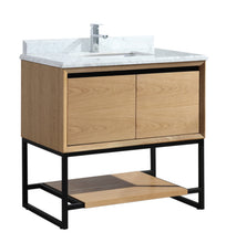 Load image into Gallery viewer, Alto 36" California White Oak Bathroom Vanity with Countertop