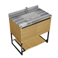 Load image into Gallery viewer, Alto 36" California White Oak Bathroom Vanity with Countertop
