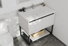 Load image into Gallery viewer, Alto 36" White Bathroom Vanity with Countertop