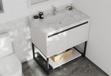 Load image into Gallery viewer, Alto 36" White Bathroom Vanity with Countertop