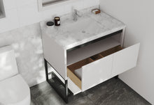 Load image into Gallery viewer, Alto 36" White Bathroom Vanity with Countertop