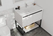 Load image into Gallery viewer, Alto 36" White Bathroom Vanity with Countertop