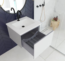 Load image into Gallery viewer, Vitri 24" Cloud White Bathroom Vanity with VIVA Stone Solid Surface Countertop