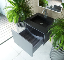 Load image into Gallery viewer, Vitri 24" Fossil Grey Bathroom Vanity with VIVA Stone Solid Surface Countertop