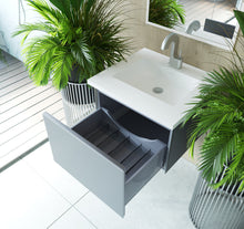 Load image into Gallery viewer, Vitri 24" Fossil Grey Bathroom Vanity with VIVA Stone Solid Surface Countertop