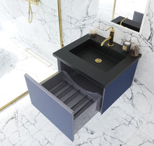Load image into Gallery viewer, Vitri 24" Nautical Blue Bathroom Vanity with VIVA Stone Solid Surface Countertop