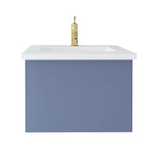 Load image into Gallery viewer, Vitri 24" Nautical Blue Bathroom Vanity with VIVA Stone Solid Surface Countertop