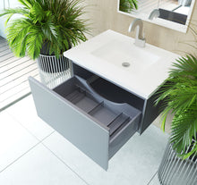 Load image into Gallery viewer, Vitri 30" Fossil Grey Bathroom Vanity with VIVA Stone Solid Surface Countertop