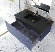 Load image into Gallery viewer, Vitri 42" Nautical Blue Bathroom Vanity with VIVA Stone Solid Surface Countertop