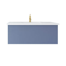 Load image into Gallery viewer, Vitri 42" Nautical Blue Bathroom Vanity with VIVA Stone Solid Surface Countertop