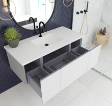 Load image into Gallery viewer, Vitri 48" Cloud White Bathroom Vanity with VIVA Stone Solid Surface Countertop