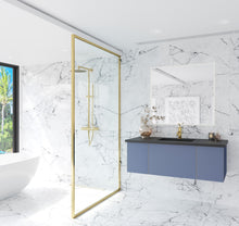 Load image into Gallery viewer, Vitri 48" Nautical Blue Bathroom Vanity with VIVA Stone Solid Surface Countertop