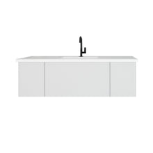 Load image into Gallery viewer, Vitri 54" Cloud White Bathroom Vanity with VIVA Stone Solid Surface Countertop