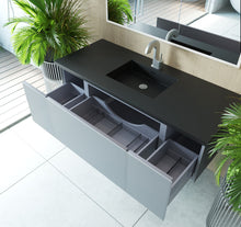 Load image into Gallery viewer, Vitri 54" Fossil Grey Bathroom Vanity with VIVA Stone Solid Surface Countertop