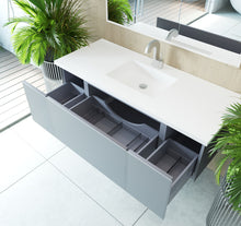 Load image into Gallery viewer, Vitri 54" Fossil Grey Bathroom Vanity with VIVA Stone Solid Surface Countertop