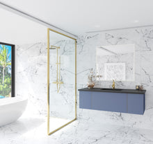 Load image into Gallery viewer, Vitri 54" Nautical Blue Bathroom Vanity with VIVA Stone Solid Surface Countertop